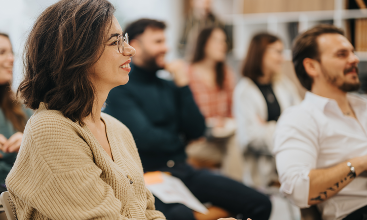 group of people at a training event